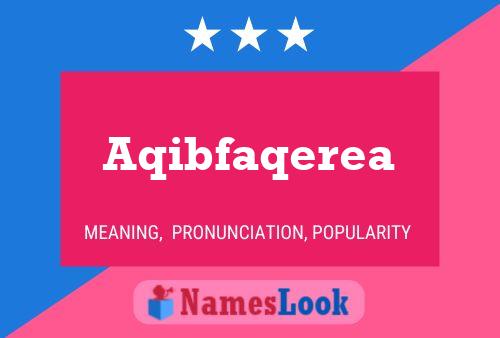 Aqibfaqerea Name Poster