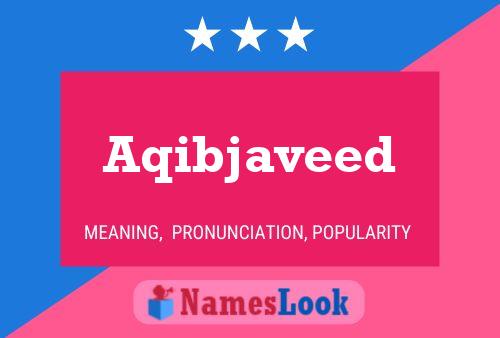 Aqibjaveed Name Poster