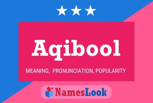 Aqibool Name Poster