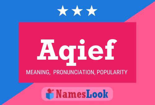 Aqief Name Poster