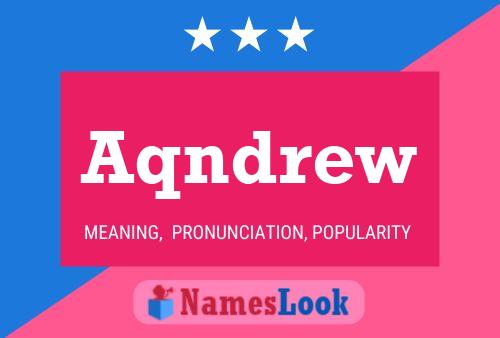 Aqndrew Name Poster