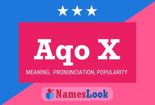 Aqo X Name Poster