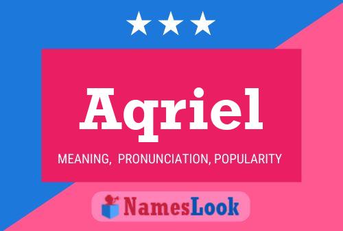 Aqriel Name Poster