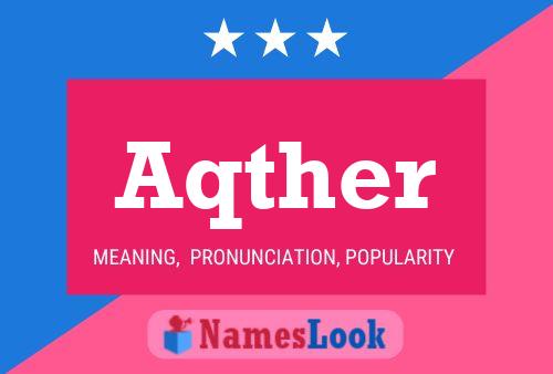 Aqther Name Poster