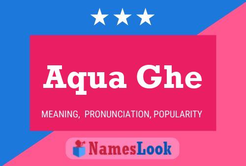 Aqua Ghe Name Poster