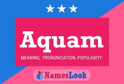 Aquam Name Poster