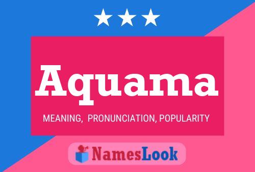 Aquama Name Poster