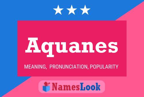 Aquanes Name Poster