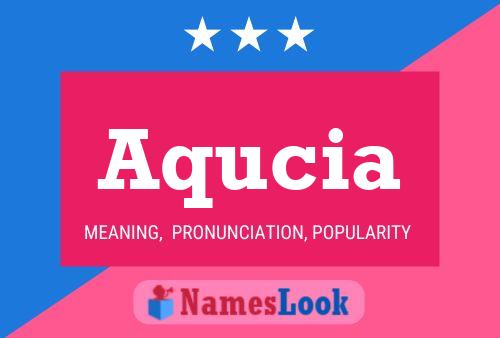 Aqucia Name Poster