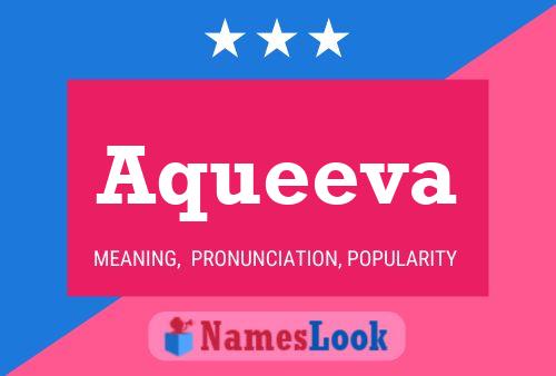 Aqueeva Name Poster