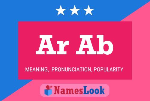 Ar Ab Name Poster