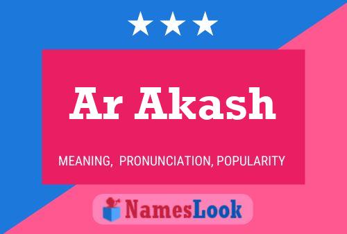 Ar Akash Name Poster