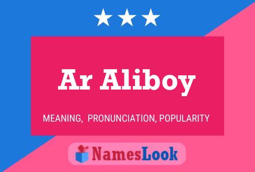 Ar Aliboy Name Poster