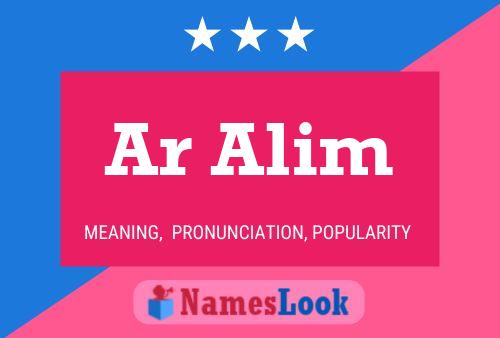 Ar Alim Name Poster