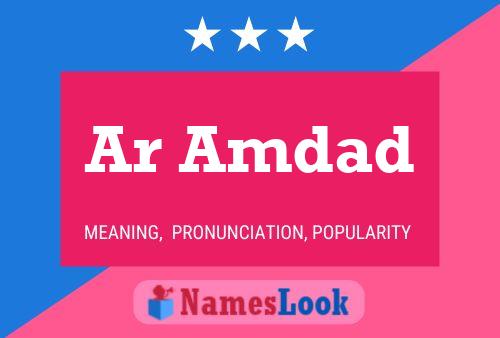 Ar Amdad Name Poster