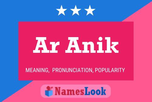 Ar Anik Name Poster