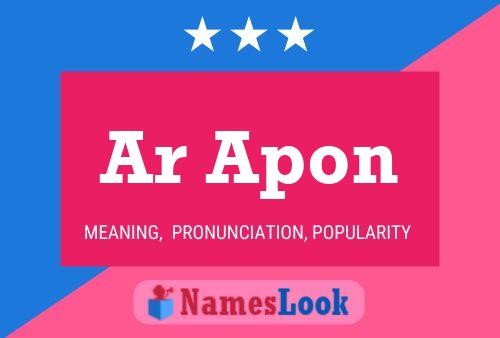 Ar Apon Name Poster