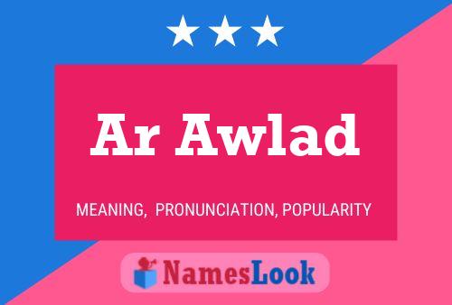 Ar Awlad Name Poster