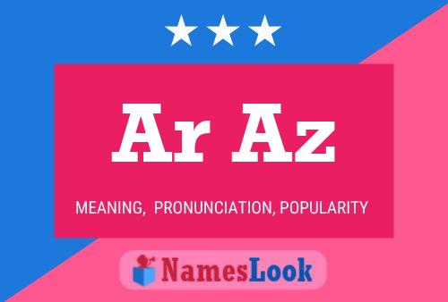 Ar Az Name Poster