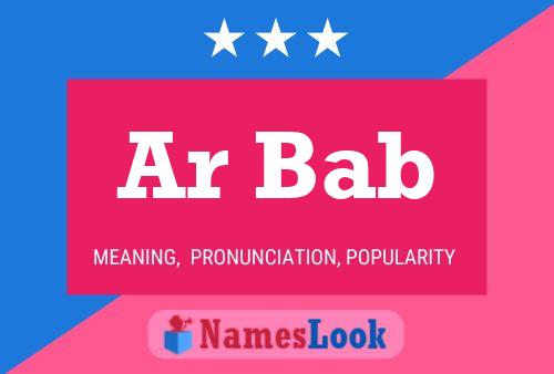 Ar Bab Name Poster