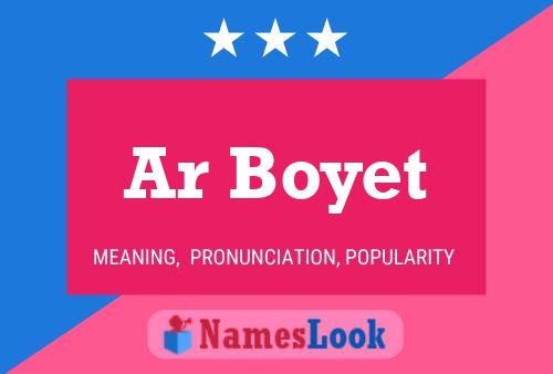 Ar Boyet Name Poster