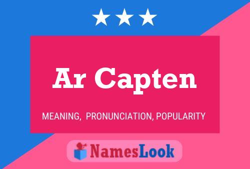 Ar Capten Name Poster