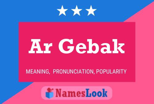 Ar Gebak Name Poster