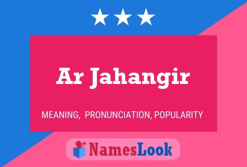 Ar Jahangir Name Poster