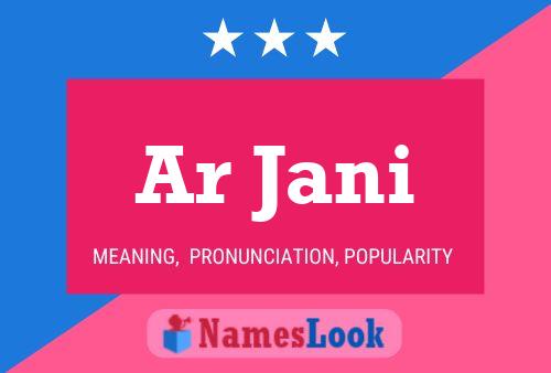 Ar Jani Name Poster