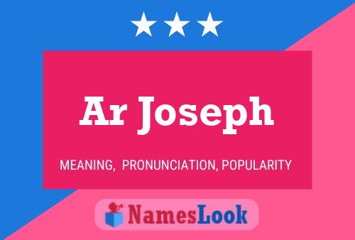 Ar Joseph Name Poster