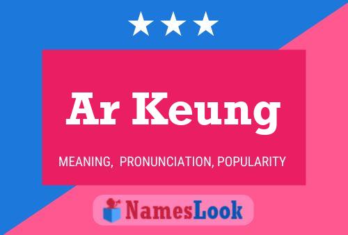 Ar Keung Name Poster