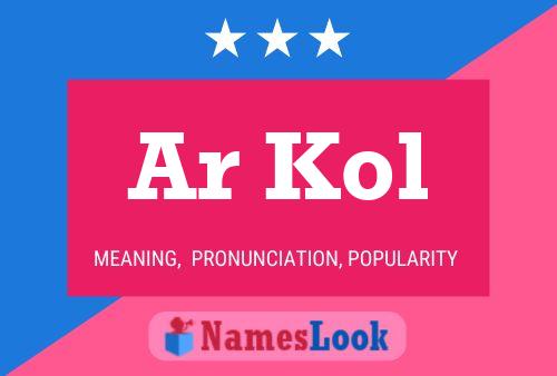 Ar Kol Name Poster