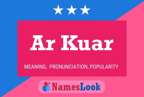 Ar Kuar Name Poster