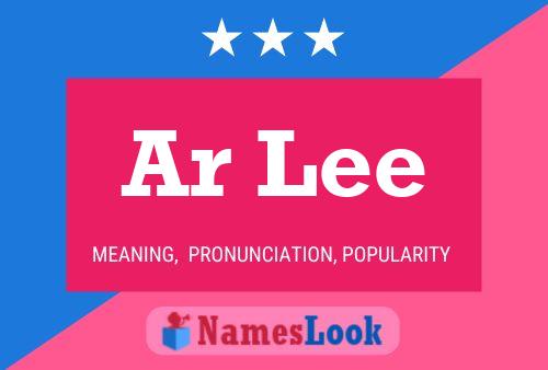 Ar Lee Name Poster