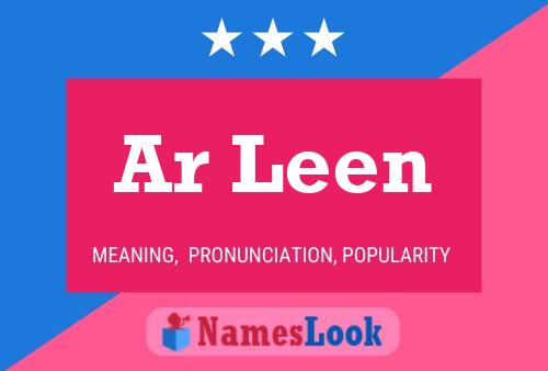 Ar Leen Name Poster