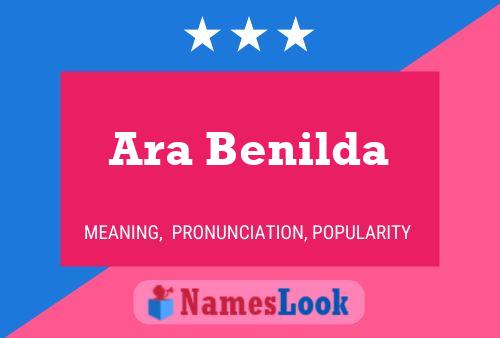 Ara Benilda Name Poster