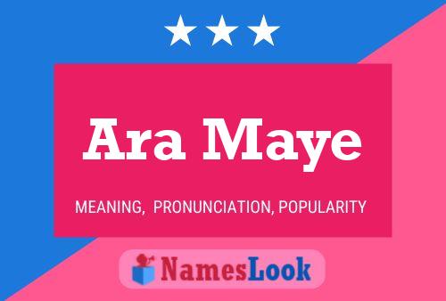 Ara Maye Name Poster