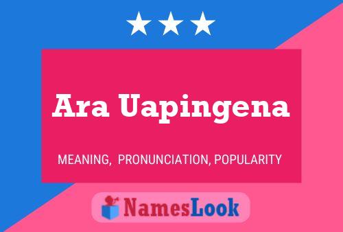 Ara Uapingena Name Poster