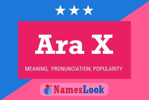 Ara X Name Poster