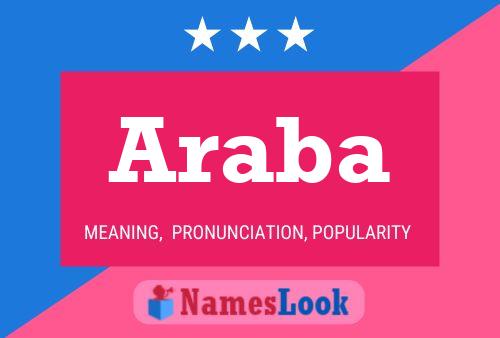 Araba Name Poster