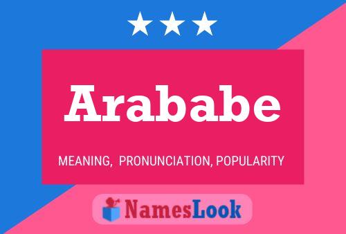 Arababe Name Poster