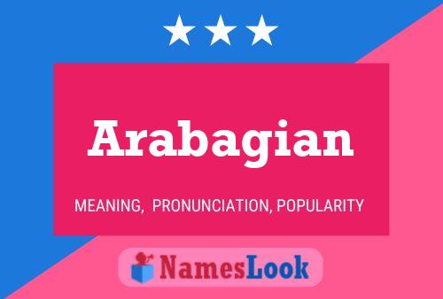 Arabagian Name Poster