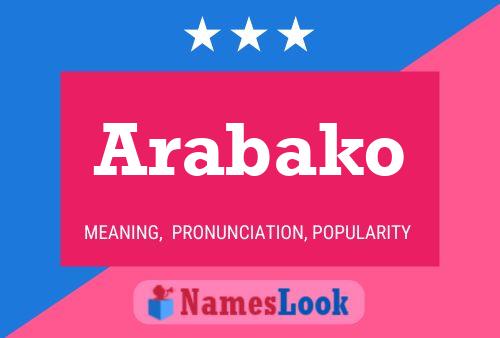 Arabako Name Poster