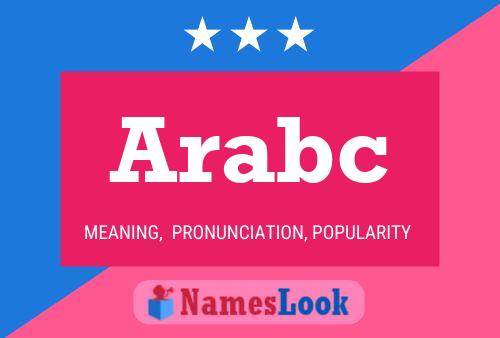 Arabc Name Poster