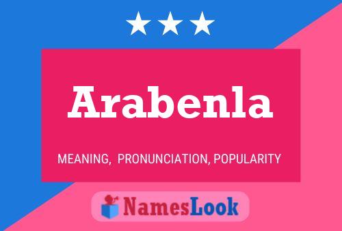 Arabenla Name Poster