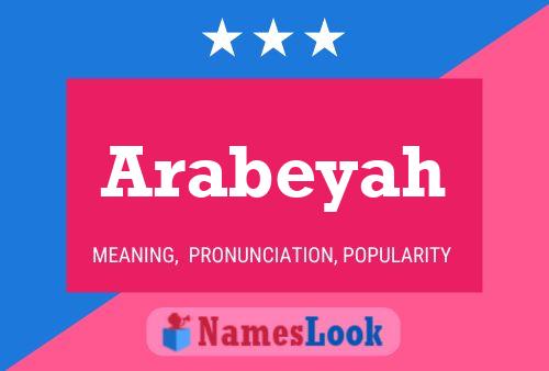 Arabeyah Name Poster