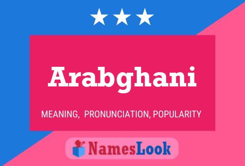 Arabghani Name Poster