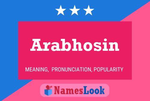 Arabhosin Name Poster