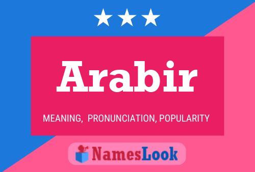 Arabir Name Poster