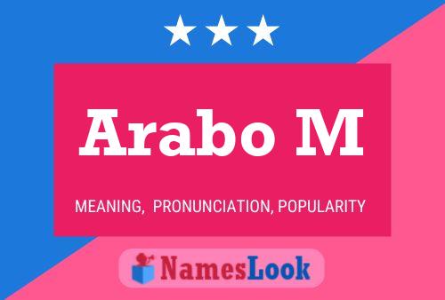 Arabo M Name Poster